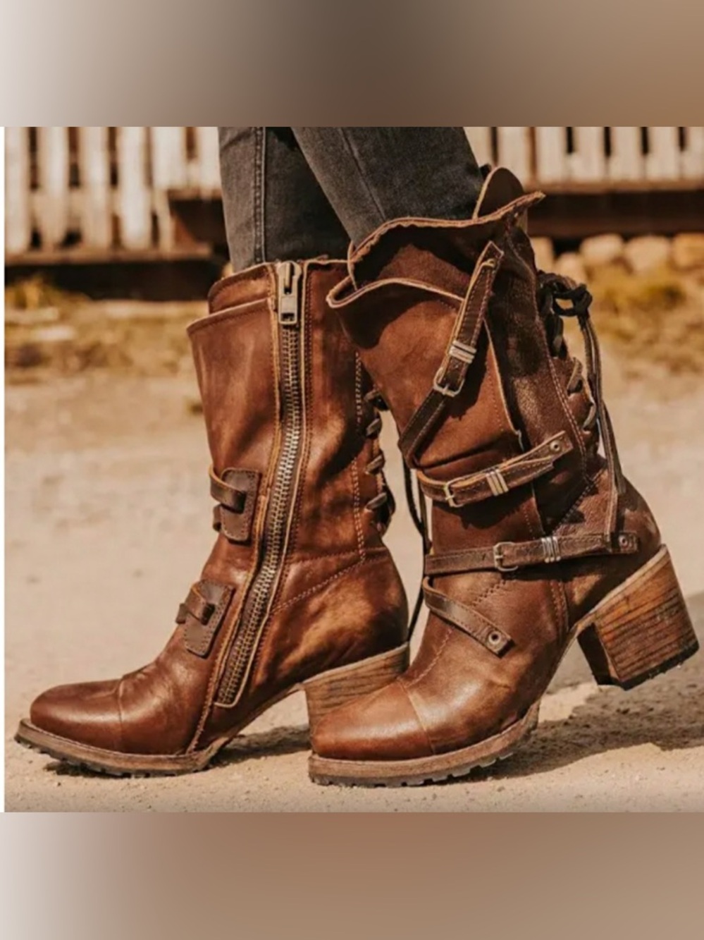 Freebird By Steven Cora Boots Brown Size 9